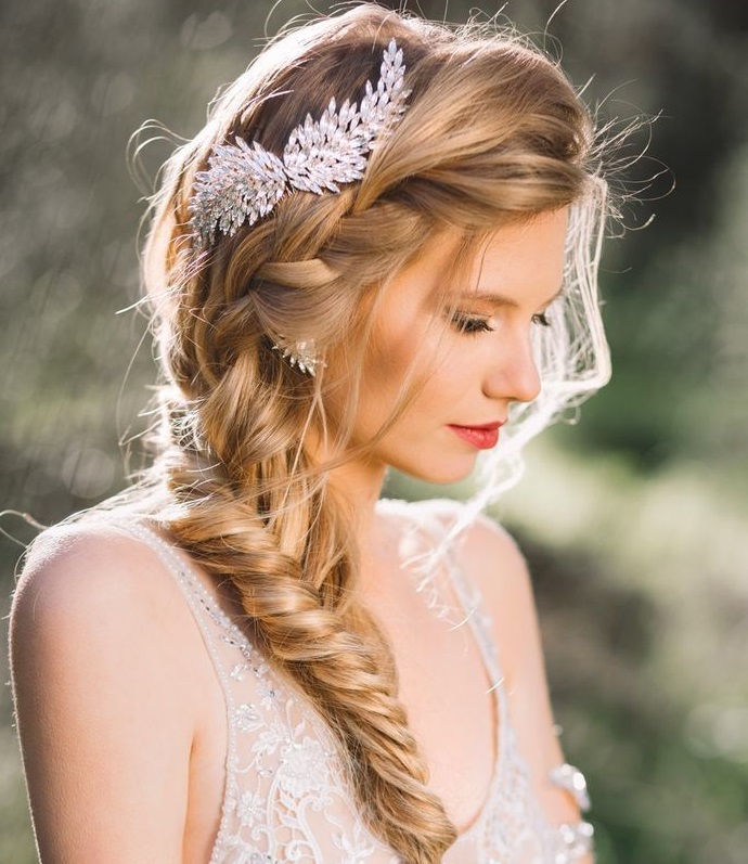 wedding French braid